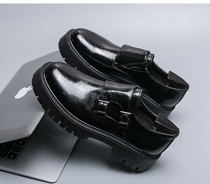 IStapromo Gifts Fashion Shoes KICKSLOE SHOES Non-Slip Breathable Thick Sole Cushioned Waterproof Men Business Casual Shoes - Product Image 5