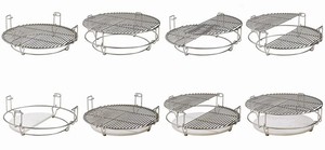Expansor de cocina de acero inoxidable Auplex, medio deflector de calor, accesorio para barbacoa Kamado, sistema eficiente de división <span class=keywords><strong>Conquer</strong></span>, Material metálico - Product Image 2