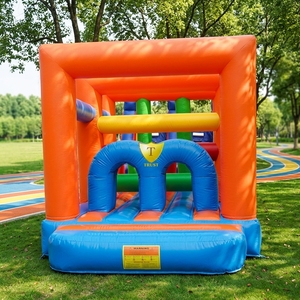 Circuito <span class=keywords><strong>de</strong></span> Obstáculos Inflable Gigante Modular Expandible <span class=keywords><strong>de</strong></span> 50 pies con Secciones Interconectadas - Product Image 5