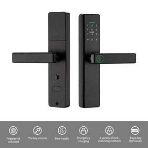 חכם בית מלון דלת דיגיטלית נעילה Residenc Tuya חכם חיים אפליקציה TTlock טביעות אצבע סיסמה כרטיס WiFi חכם דלת מנעולים - Product Image 3