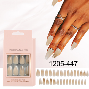 Presse acrylique sur <span class=keywords><strong>ongles</strong></span> Fournitures en vrac françaises Boîte d'emballage personnalisée 24 pcs Presse sur <span class=keywords><strong>ongles</strong></span> de haute qualité - Product Image 3