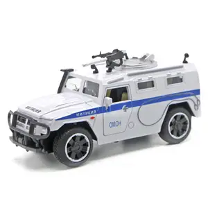 Yüksek kaliteli SPM - 2 kaplan metal oyuncak arabalar boys oyuncaklar çocuk doğum günü hediye çocuklar için polis arabası modeli