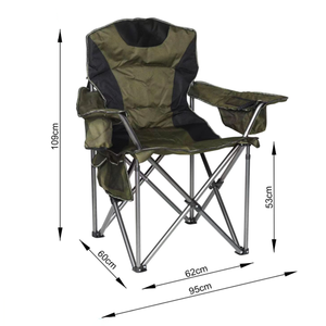<span class=keywords><strong>Chaise</strong></span> pliante extérieure en métal Portable pour voyage grand bras plage voiture <span class=keywords><strong>Camping</strong></span> pêche Design moderne loisirs directeur siège - Product Image 5