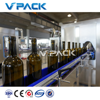 Bouteille en verre 3 en 1 automatique de 750ml, pour bouteilles de vin rouge brillant, machine de remplissage et de remplissage des plantes