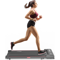 Tapis roulant compact et fin pour la marche et la course à domicile, mini tapis roulant électrique portable pour la maison