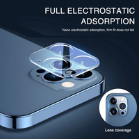 Film protecteur d'objectif de caméra de téléphone portable en verre trempé pour Iphone 16 15 14 Plus 13 12 11 Pro Max