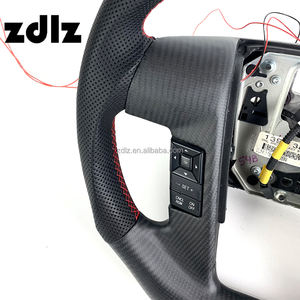 Volant de direction en fibre de carbone mate avec écran LED personnalisé pour Ford <span class=keywords><strong>Raptor</strong></span> F150 6.2 F-150 <span class=keywords><strong>2010</strong></span> 2011 2012 2014 - Product Image 4