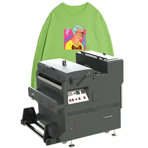 Locor 600mm small Heat Transfer PET Film printer Shake powder machine textile clothing printing solution no cut