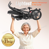 Fauteuil roulant électrique de luxe Perfcare XN01 100% carbone, le plus léger (11 kg), pliable, pour personnes handicapées et personnes âgées, dispositif médical de mobilité.