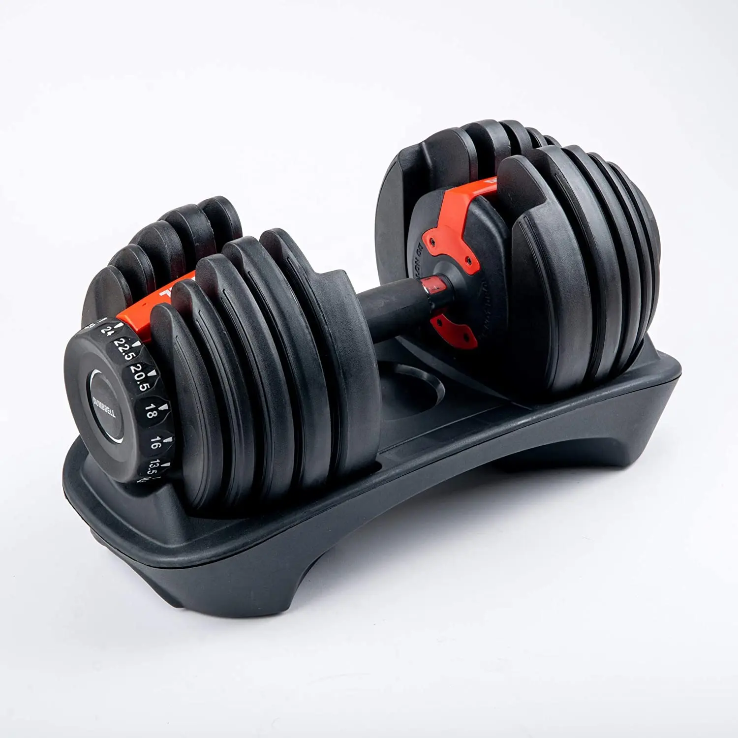2023 Hot Sale Bodybuild Adjustable Dumbbells Gym Fitness Rubber Iron Adjustable Dumbbell Set