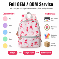 Sac à dos enfant personnalisé imprimé Princesse, sac d'école pour filles, sac à dos léger pour tout-petits, motif dessin animé mignon, rose doré, fermeture éclair, OEM