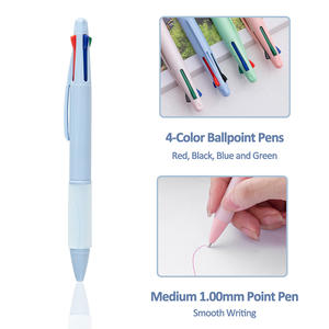 Fabrikant Promotie Aangepaste Logo 4-In-1 Multicolor Balpen Goedkope Plastic Reclame Tool Met 1.0Mm Schrijfbreedte - Product Image 1