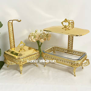 Fábrica De Luxo Chafing Dish Buffet Set Dome Chafing Buffet Pratos Set Aço Inoxidável Chafing Dish Set Aquecedor De Alimentos - Product Image 1