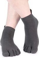 No Show Chaussettes de sport de yoga à cinq doigts pour hommes et femmes Summer Fitness Spandex anti-dérapant avec logo Utilisation d'entraînement quotidien