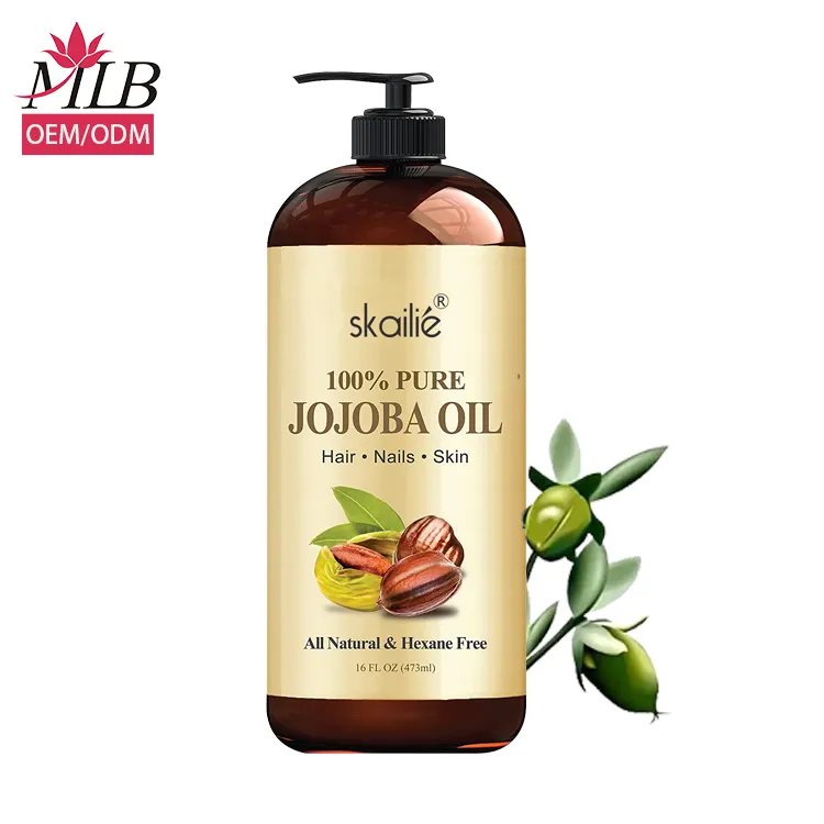 Best jojoba oil organic Massage Body Nourish Carrier Oil private label bulk Pure Jojoba Oil for Skin Face and Hair