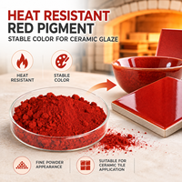 Oxyde de fer synthétique industriel rouge 130 en poudre, pigment Fe2O3 résistant à la chaleur pour céramique, glaçure, carrelage, vente en gros en usine