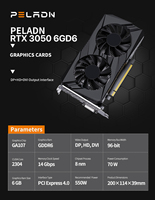 RTX 3050 6GB RTX 3060 12GB GDDR6 OEM Grosir DP+HD+DVI GPU Gaming Logo Kustom Pabrik Kartu Grafis