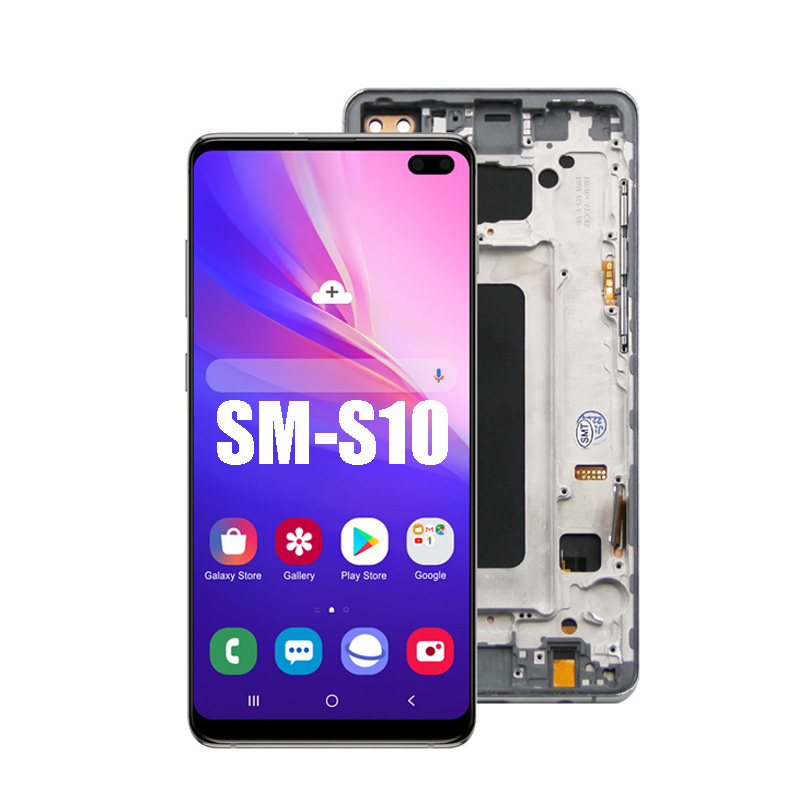 100% Оригинальный/TFT S10 + ЖК-дисплей с рамкой для SAMSUNG Galaxy S10 Plus G975F G975U G975W дисплей сенсорный экран дигитайзер в сборе