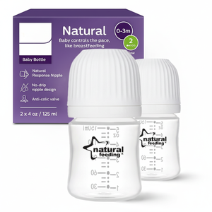 Bouteille de lait pour bébé de haute qualité sans BPA, non toxique, 0-12 mois, 4 oz, goulot large, <span class=keywords><strong>débit</strong></span> lent, anti-colique, Bebe Confort - Product Image 1