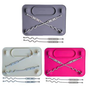 Mantel de succión de silicona con 4 correas ajustables de juguete <span class=keywords><strong>para</strong></span> bebés y niños pequeños, mantiene los juguetes fuera del suelo, apto <span class=keywords><strong>para</strong></span> lavavajillas - Product Image 2