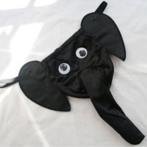 Sous-vêtements sexy pour hommes, string imprimé léopard, taille basse, polyester, motif éléphant, style tentation - Product Image 3