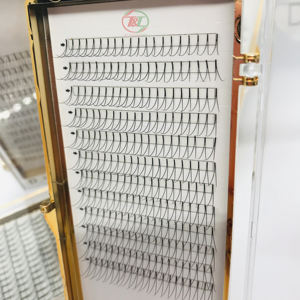 Meilleur Prix Fabriqué au Vietnam Haute Qualité 3D 4D 5D Cheveux Synthétiques Faits à la Main CC/DD Premade Fan Extensions de Cils Marque Privée - Product Image 4