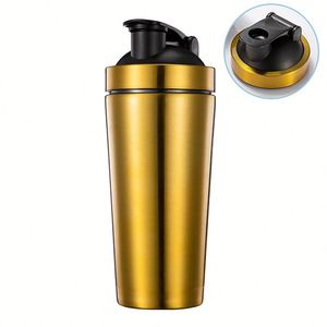 Screw-top Leak Proof Protein <b>Shaker</b> <b>Bottle</b> Double Wall Stainless Steel Water <b>Bottle</b> Keeps Cold Hot Milk <b>Shaker</b> <b>Bottle</b> - Product Image 4