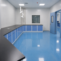 Évier de laboratoire en PP, évier de laboratoire en polypropylène, banc de travail humide en PP, mobilier de laboratoire en PP, tables de laboratoire