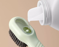 Brosse à chaussures en plastique multifonctionnelle pour le nettoyage hydraulique du linge liquide avec distributeur de savon Matériau PP