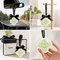 Désodorisant Auto Gypse Microporeux Parfum Naturel Longue Durée Anti-Odeurs Ruban Soie Pendentif