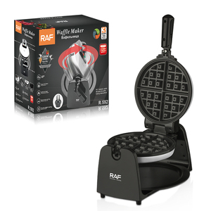 RAF 360 Rotation Professional Bread <b>Waffle</b> Makers 1200w Non-stick Coating Home Use Maker <b>Machine</b> <b>Waffle</b> Makers Sandwich Maker Th - Product Image 2