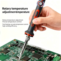 Soldador de Cerámica con Calentamiento Interno, 60W, Temperatura Controlada, 110-240V, 200-450C, Empuñadura Tipo Lápiz, Soldadura en 30 Segundos
