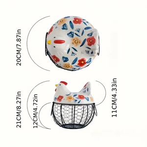 Panier à œufs <span class=keywords><strong>en</strong></span> <span class=keywords><strong>céramique</strong></span> <span class=keywords><strong>en</strong></span> forme <span class=keywords><strong>de</strong></span> poule, panier <span class=keywords><strong>de</strong></span> rangement pour <span class=keywords><strong>fruits</strong></span>, panier <span class=keywords><strong>de</strong></span> rangement pour œufs durable, vente chaude - Product Image 5