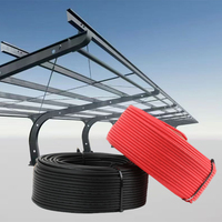 Doppeladriges Solar kabel 1,5mm 2,5mm 4mm 6mm 10mm XLPE-isoliertes verzinntes Kupfer leiter 0,6/1kV Solarpanel-Photovoltaik kabel