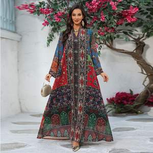 Vestido de Fiesta Eid para Mujeres Musulmanas, Abaya, Vestidos Largos, Estampado Ramadán, Diamantes, Caftán Marroquí, Túnica de Oración, Abayas Dubai Longue 2026 - Product Image 4