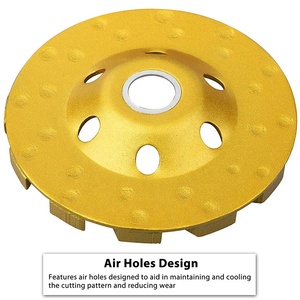 4 "bê tông Mài bánh xe 12-đoạn Heavy Duty Turbo Hàng Kim Cương cup Máy mài góc đĩa cho Granite đá marble nề - Product Image 2