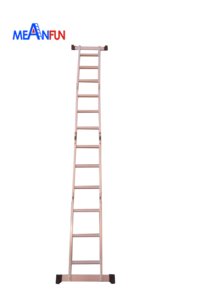 Escada grande de alumínio multiuso, de alta qualidade, com grande dobradiça, 4x3, 2 andares - Product Image 5
