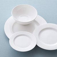 Service de cuisine en mélamine, assiettes rondes de Restaurant, ensemble de vaisselle blanche de 10 pouces, vente en gros en chine