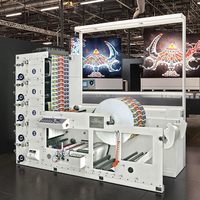 Presse d'impression d'étiquettes flexographiques automatique avec système de rouleau à rouleau pour des autocollants colorés de haute qualité