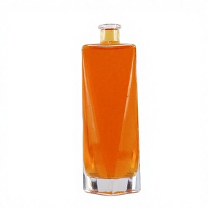 Bouteille de spiritueux de 500 ml avec logo personnalisé, bouteille de <span class=keywords><strong>tequila</strong></span> en verre de luxe super flint - Product Image 1