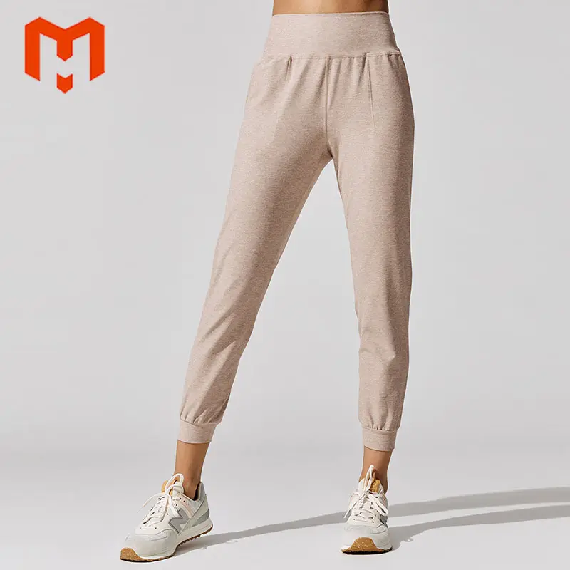 Wholesale Casual Daily Wear Cozy Wide Waistband Lounge Jogger Sweatpants For Women