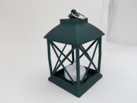 Lanterne LED compacte verte en plastique, sans flamme, à lumière vacillante, mini lanterne mignonne pour la maison, les mariages, le Ramadan, la décoration de Noël