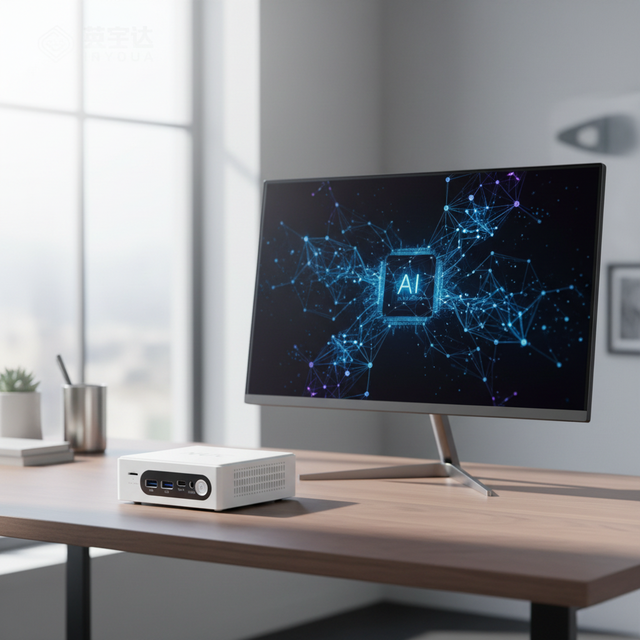 10-Core Mini Desktop Computer Intel Processor 4GB RAM 128GB SSD Pre Installed Windows 11 US Plug Compact Office PC