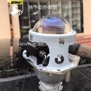 Sanvi Blue Film Coating 3 Inch Hella5 Xenon Lens for HID Bulb Bi Xenon <b>Projector</b> Lens Headlight Replacement Conversion Kit - Product Image 5
