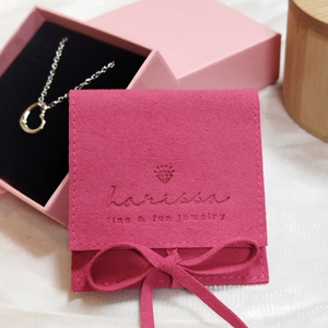 High Quality Eco-friendly Modern Luxury Microfiber Bow <b>Envelope</b> Pouch Jewelry Dust Bag Custom Logo Earrings Necklace <b>Gift</b> - Product Image 6