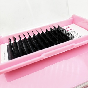 Plateau d'extensions de cils classiques en <span class=keywords><strong>soie</strong></span> de cachemire, fait main, facile à poser, pour volume mixte, sous marque privée, fournitures pour extensions de cils - Product Image 1