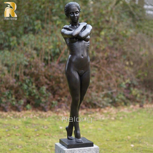 Sculpture de femme <span class=keywords><strong>nue</strong></span> en bronze grandeur nature RELONG, décoration d'art moderne à vendre - Product Image 2