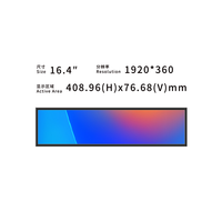 Écran LCD ultra-large personnalisé de 16,6 pouces, écran haute résolution, prise en charge de la fonction tactile, panneau pour affichage numérique