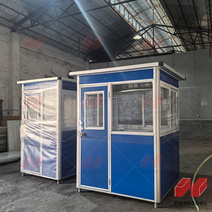 Kiosque de sécurité moderne <span class=keywords><strong>à</strong></span> faible coût, facile <span class=keywords><strong>à</strong></span> assembler, imperméable, durable, écologique, panneaux sandwich, plans de conception de cabine - Product Image 5