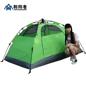 190T 폴리 에스터 직물 210D 옥스포드 천 층 야외 방수 캠핑 관광 하이킹 더블 텐트